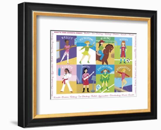 What's Your Favorite Hobby-Janell Genovese-Framed Giclee Print