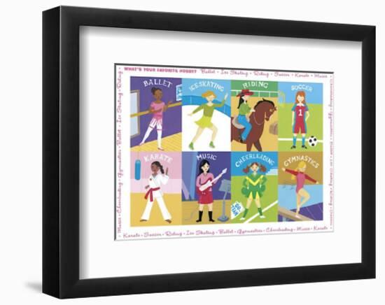 What's Your Favorite Hobby-Janell Genovese-Framed Giclee Print