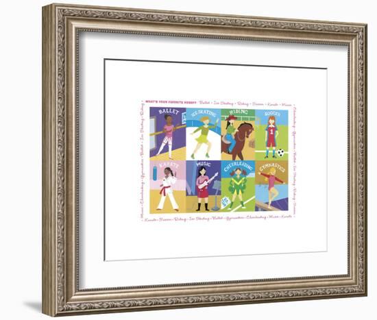 What's Your Favorite Hobby?-Janell Genovese-Framed Art Print