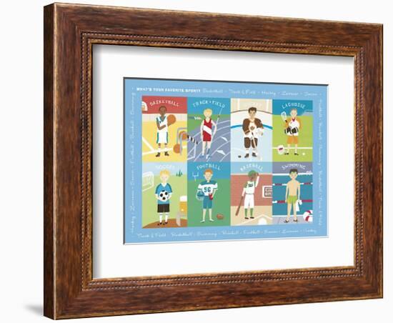 What's Your Favorite Sport?-Catrina Genovese-Framed Giclee Print