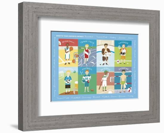 What's Your Favorite Sport?-Catrina Genovese-Framed Giclee Print