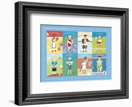 What's Your Favorite Sport?-Catrina Genovese-Framed Giclee Print