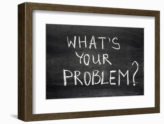 What's Your Problem-Yury Zap-Framed Photographic Print