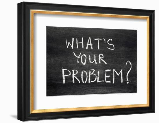 What's Your Problem-Yury Zap-Framed Photographic Print