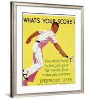 What's Your Score-null-Framed Giclee Print