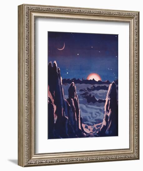 'What Sunrise on the Moon Must Be Like', 1935-Unknown-Framed Giclee Print