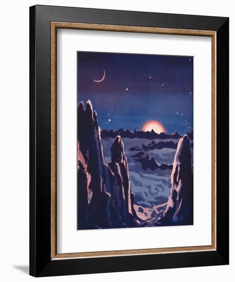 'What Sunrise on the Moon Must Be Like', 1935-Unknown-Framed Giclee Print