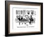 "What the hell, Senator?let's cut to the chase." - New Yorker Cartoon-Lee Lorenz-Framed Premium Giclee Print