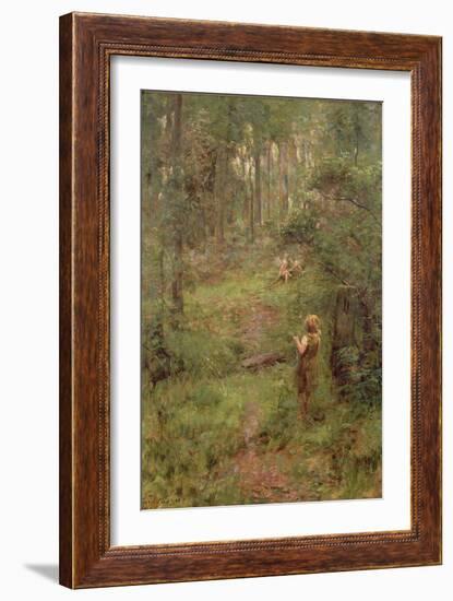 What the Little Girl Saw in the Bush, 1904-Frederick McCubbin-Framed Giclee Print