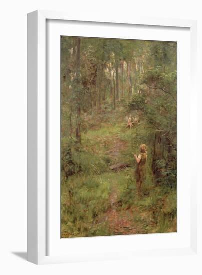 What the Little Girl Saw in the Bush, 1904-Frederick McCubbin-Framed Giclee Print