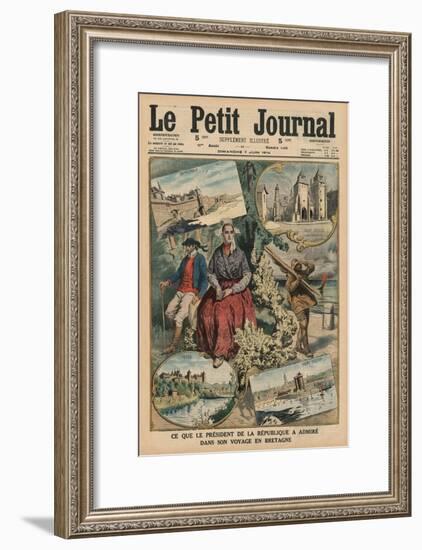 What the President of the Republic Has Admired During His Trip Through Brittany, Front Cover…-French School-Framed Giclee Print