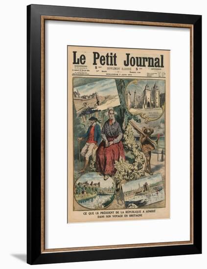 What the President of the Republic Has Admired During His Trip Through Brittany, Front Cover…-French School-Framed Giclee Print