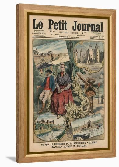 What the President of the Republic Has Admired During His Trip Through Brittany, Front Cover…-French School-Framed Premier Image Canvas