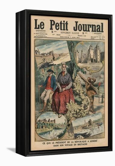 What the President of the Republic Has Admired During His Trip Through Brittany, Front Cover…-French School-Framed Premier Image Canvas