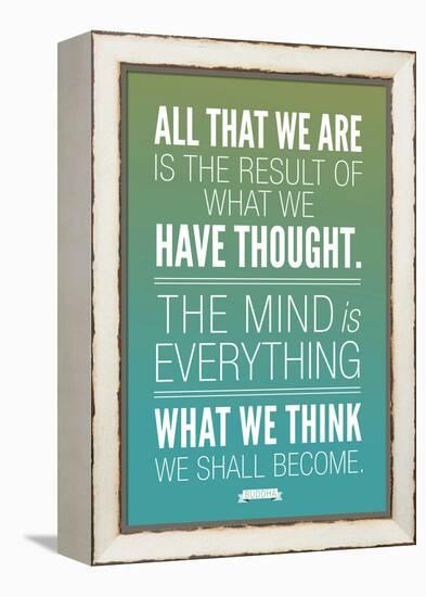 What We Think We Shall Become Buddha-null-Framed Stretched Canvas