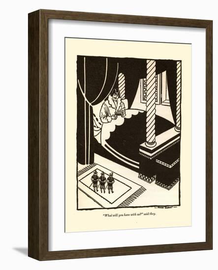 What Will You Have With Us?-Frank Dobias-Framed Art Print