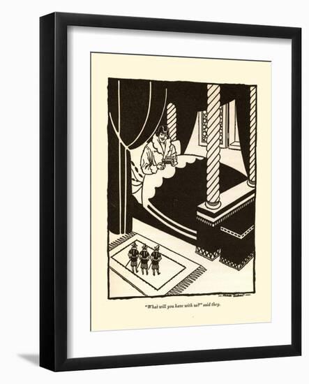 What Will You Have With Us?-Frank Dobias-Framed Art Print