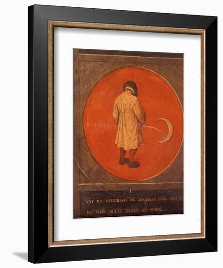 Whatever I Do, I Do Not Repent, I Keep Pissing Against the Moon, C1558-1560-Pieter Bruegel the Elder-Framed Premium Giclee Print