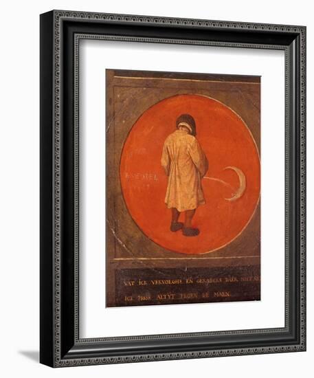 Whatever I Do, I Do Not Repent, I Keep Pissing Against the Moon, C1558-1560-Pieter Bruegel the Elder-Framed Premium Giclee Print