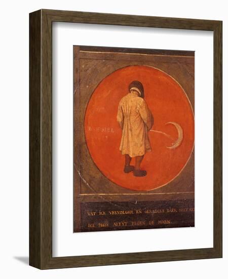 Whatever I Do, I Do Not Repent, I Keep Pissing Against the Moon, C1558-1560-Pieter Bruegel the Elder-Framed Giclee Print