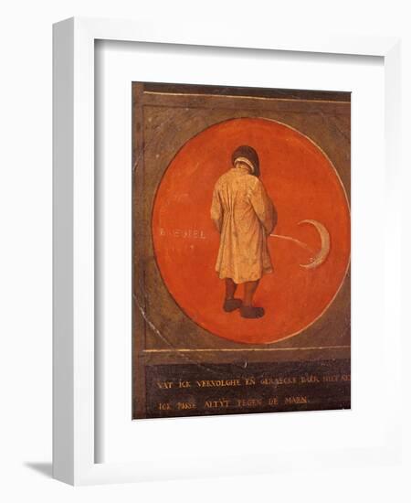 Whatever I Do, I Do Not Repent, I Keep Pissing Against the Moon, C1558-1560-Pieter Bruegel the Elder-Framed Giclee Print