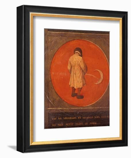 Whatever I Do, I Do Not Repent, I Keep Pissing Against the Moon, C1558-1560-Pieter Bruegel the Elder-Framed Giclee Print