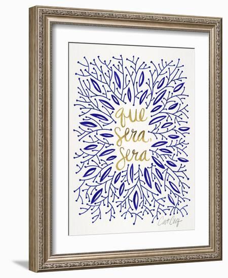 Whatever Will Be Will Be Navyandgold-Cat Coquillette-Framed Art Print