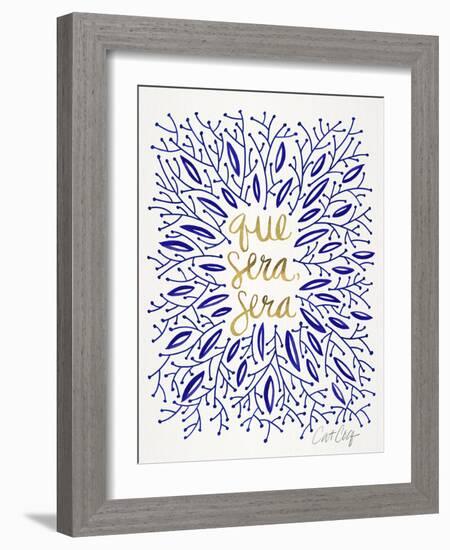 Whatever Will Be Will Be Navyandgold-Cat Coquillette-Framed Art Print