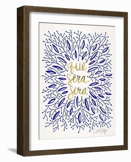 Whatever Will Be Will Be Navyandgold-Cat Coquillette-Framed Art Print