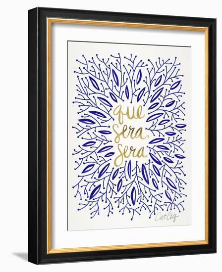 Whatever Will Be Will Be Navyandgold-Cat Coquillette-Framed Art Print