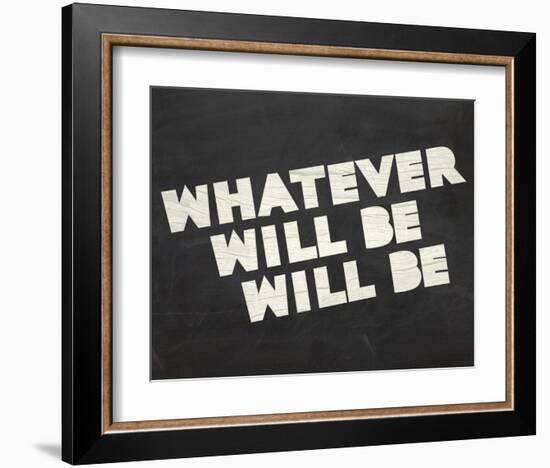 Whatever Will Be-Urban Cricket-Framed Art Print