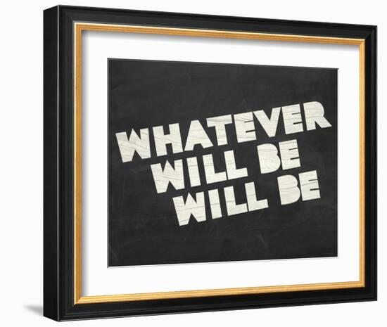 Whatever Will Be-Urban Cricket-Framed Art Print