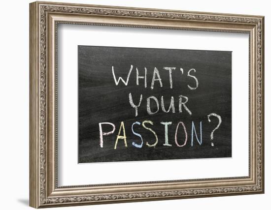 Whats Your Passion-Yury Zap-Framed Photographic Print