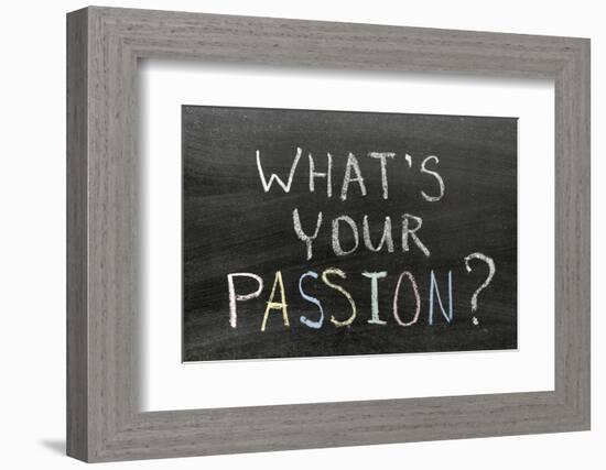 Whats Your Passion-Yury Zap-Framed Photographic Print