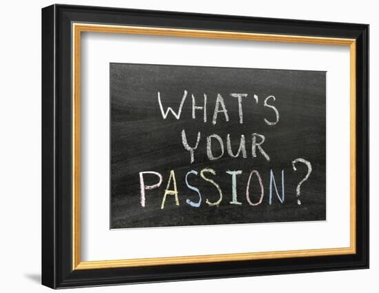 Whats Your Passion-Yury Zap-Framed Photographic Print