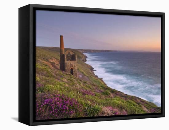 Wheal Coates, Abandoned Disused Cornish Tin Mine at Sunset, North Cornwall, England, United Kingdom-Neale Clark-Framed Premier Image Canvas