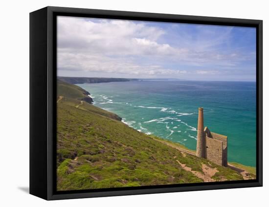 Wheal Coates, Abandoned Disused Cornish Tin Mine, Near St. Agnes, North Cornwall, England-Neale Clark-Framed Premier Image Canvas