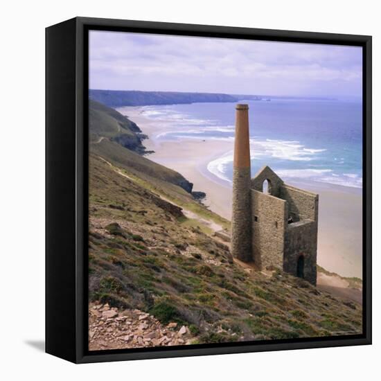 Wheal Coates Mine, St. Agnes, Cornwall, England, UK-Roy Rainford-Framed Premier Image Canvas