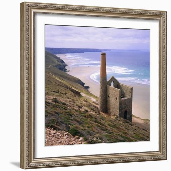 Wheal Coates Mine, St. Agnes, Cornwall, England, UK-Roy Rainford-Framed Photographic Print