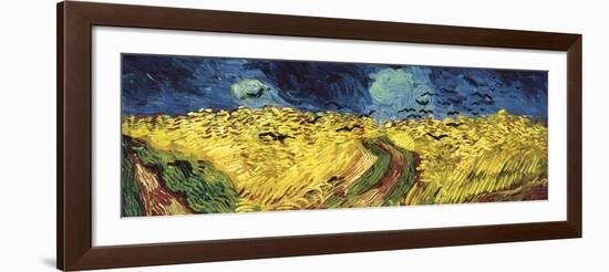 Wheat Field with Crows-Vincent van Gogh-Framed Art Print