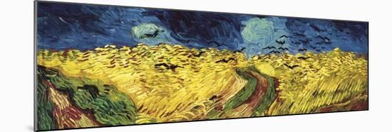 Wheat Field with Crows-Vincent van Gogh-Mounted Art Print