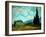 Wheat Field with Cypresses, 1889-Vincent van Gogh-Framed Giclee Print