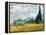 Wheat Field with Cypresses-Vincent van Gogh-Framed Premier Image Canvas