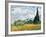 Wheat Field with Cypresses-Vincent van Gogh-Framed Giclee Print