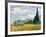 Wheat Field with Cypresses-Vincent van Gogh-Framed Giclee Print