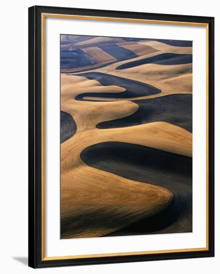 Wheat Fields of the Palouse Hills-Joseph Sohm-Framed Photographic Print