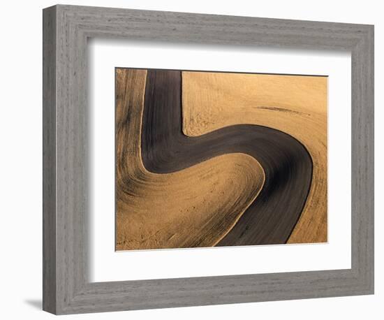 Wheat Fields on Palouse Hills-Joseph Sohm-Framed Photographic Print