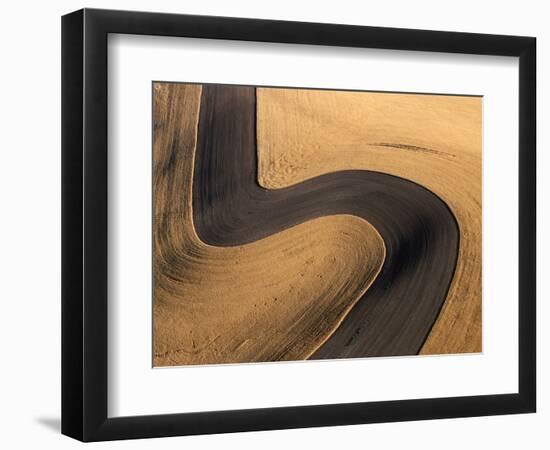 Wheat Fields on Palouse Hills-Joseph Sohm-Framed Photographic Print