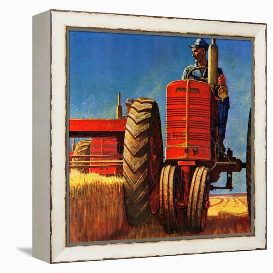 "Wheat Harvest", August 12, 1950-Mead Schaeffer-Framed Premier Image Canvas