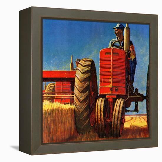 "Wheat Harvest", August 12, 1950-Mead Schaeffer-Framed Premier Image Canvas